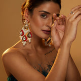 Victoria Red chandelier Danglers