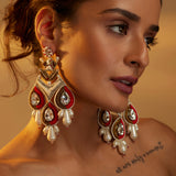 Victoria Red chandelier Danglers