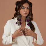 Zahin Bohemian Hamsa Hand Earrings