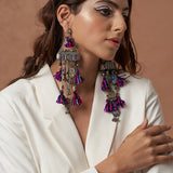 Zahin Bohemian Hamsa Hand Earrings