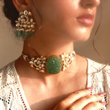 Sajda choker set with earrings
