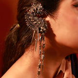 Arena silver earcuff