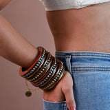 Aura bangle stack