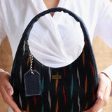 Midnight black shoulder bag