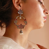 Komal Kali danglers (pink)