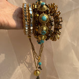 Tribe gold bangle set ( 6 pc stack)