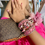 Love and peace Bracelet (pink )