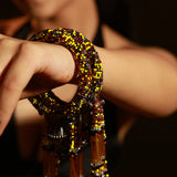 Shakti Beaded Bangles  (set of 2) yellow