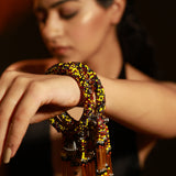 Shakti Beaded Bangles  (set of 2) yellow