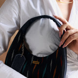 Midnight black shoulder bag