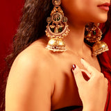Mehrooz jhumka ( green)