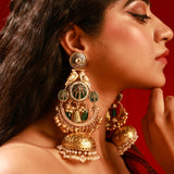 Mehrooz jhumka ( green)