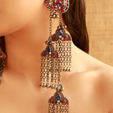 Neroh long danglers (Red)